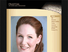 Tablet Screenshot of cherylcain.com